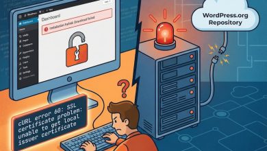 完美解决 WordPress 插件安装失败提示 "cURL error 60: SSL certificate problem"